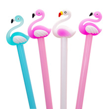 1 Pcs Cartoon Creative Flamingos Neutral Small Pure Fresh Swan Pen Black Student Stationery School Pen Office Supplies Wholesale 2024 - buy cheap