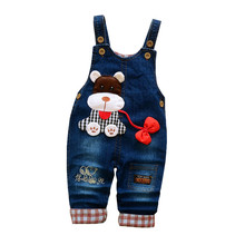 Pants Baby Autumn Spring Jeans Jumpsuits Clothes Baby Girl boys Cartoon Denim Jumpsuit Trousers Jeans Baby Clothes 2024 - buy cheap