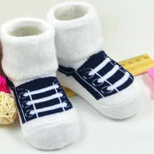 100% Cotton 3Pair Infant Baby Children Socks Imitate Shoelace Antiskid Sock Suitable 3M-3 Year Kid Newborn Children's Clothes 2024 - buy cheap