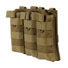 Тактическая Сумка MOLLE, тройная, с открытым верхом, сумка для журнала FAST AK AR M4 FAMAS Mag, военная сумка для пейнтбола, страйкбола 2024 - купить недорого