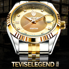 Tevise Top Brand Semi Automatic Watch Men Fashion Waterproof Mechanical Watches Mens Skeleton Wrist Business Men's Wristwatches 2024 - buy cheap