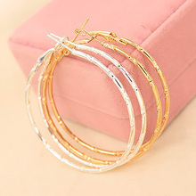 Big Circle Gold Silver Hoop Earrings Women Large Round Loop Earring Fashion Jewelry Accessories Basketball Wives Pendientes 2024 - buy cheap