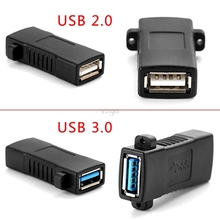 1Pc Standard USB 2.0 3.0 Female To Female Socket Panel Mount Adapter Connector MAY04 dropshipping 2024 - buy cheap