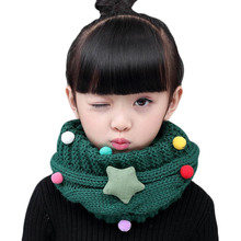 2018 Fashion Autum Winter Scarf For Children Baby Knit Scarf Thick Collar Boy Girls Neck Scarf Cotton Warm O-ring Scarves Unisex 2024 - buy cheap