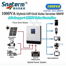 Inversor de energía Solar híbrido MPS 1KVA, controlador de carga Solar MPPT integrado de 24V 40A/generador fuera de red, kits de cargador de energía 2024 - compra barato