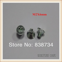 1000pcs m2*6mm 304 stainless steel phillips countersunk flat head micro delectric machine screw 2024 - buy cheap