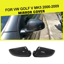 Replacement Style Carbon Fiber Car Side Rearview Mirror Covers Caps for VW Golf 5 V MK5 2006 - 2009 2024 - buy cheap
