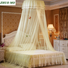 Mosquiteiro de renda elegante, decoração para casa, tecido redondo, mosquiteiro, rede para cama 2024 - compre barato