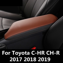 Recipiente central do carro caixa de apoio de braço couro do plutônio carro auto-estilo conteúdo caixa titular acessórios para toyota C-HR CH-R 2017 2018 2019 2024 - compre barato