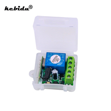 kebidu Wireless Remote Control Switch 433 Mhz  DC 12V 1CH relay 433Mhz Receiver Module For learning code Transmitter Remote 2024 - buy cheap