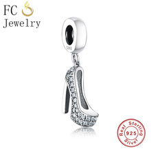 FC Jewelry Fit Original Pan Charms Bracelet 925 Silver High Heel Shoes Beads For Making Berloque Accessories Factory price 2024 - buy cheap