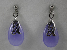 Free Shipping ER000102 Elegant  Natural jade Drop Earring 2024 - buy cheap