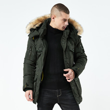 Novo 2019 casual clássico jaqueta de inverno dos homens quente acolchoado com capuz casaco marca moda outerwear parkas 2024 - compre barato