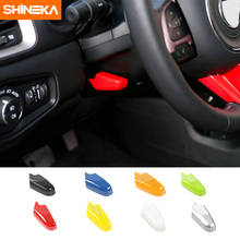 SHINEKA ABS Car Interior Steering Wheel Adjust Handle Decoration Cover Trim Stickers For Jeep Renegade 2015-2017 Car Styling 2024 - buy cheap