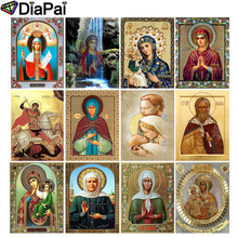 Diafai 100% quadrado completo/broca redonda 5d diy pintura de diamante "figura religiosa" 3d bordado ponto cruz decoração da casa 2024 - compre barato