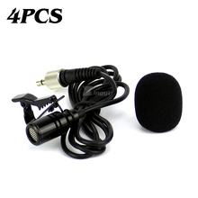 4pcs Mini 3.5mm Screw Lockable Wired Mic Lavalier Tie Clip On Lapel Microphone For Wireless Karaoke System Transmitter Sing Mike 2024 - buy cheap