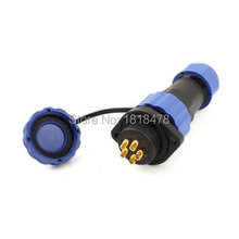 SD20 20mm 5 Pin Flange Waterproof Aviation Connector Plug Socket Straight IP68 2024 - buy cheap