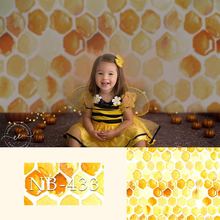 Pano de fundo para fotografia de recém-nascidos, mel de abelha, para chá de bebê, aniversário, fundo para fotos de crianças 2024 - compre barato