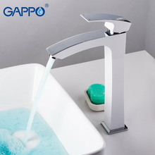 GAPPO tall basin faucets white Bathroom sink faucet water mixer Deck Mounted Bath tap Waterfall Faucet taps torneira do anheiro 2024 - compre barato