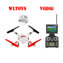 WLtoys V686 V686G FPV Безголовый режим RC Квадрокоптер с 2МП камерой RC Квадрокоптер UFO с 6-осевым гироскопом Мини RC/вертолет 2024 - купить недорого