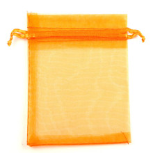 100Pcs Orange Organza Bags Wedding Party Decoration Drawable Packaging Bags Jewelry Candy Organza Bags & Pouches 2024 - buy cheap