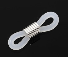 8SEASONS 40 Rubber Looped End Connectors for Eyeglass Holder Necklace Chain 20x6mm Hot new 2024 - buy cheap