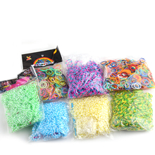 8 bag mix Loom Bands 600 bands/pack Rubber loom bands kit for kids DIY bracelets mix rubber bands set 2024 - buy cheap