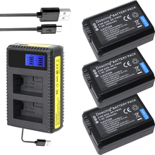 Doscing 3 piezas NP-FW50 NP FW50 batería + LCD USB cargador para Sony A6000 5100 a3000 a35 A55 a7s II alfa 55 alpha 7 A72 A7R Nex7 NE 2024 - compra barato