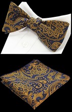 RBOCOTT жаккардовый комплект из 100% шелка с цветочным узором, галстук-бабочка и носовой платок для свадебной вечеринки 2024 - купить недорого
