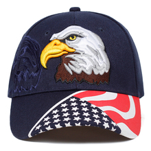 Gorra de béisbol con bordado de águila, gorro de béisbol con bordado de águila, estilo hip hop, snapback, ajustable, de algodón, para el sol, moda urbana americana, 2019 2024 - compra barato