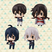 Figuras de acción de Touken Ranbu para niños, juguetes de colección originales japoneses, versión Q, 4 unids/lote 2024 - compra barato