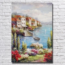 Hand Painted Oil Painting On Canvas Beautiful Landscape Oil Painting  Living Room Wall Pictures no Framed Canvas Art Big Size 2024 - buy cheap