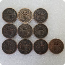 Eua 1864-1873 moeda cópia de dois centavos 2024 - compre barato