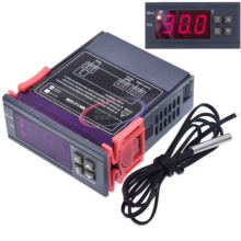 DC 12V 24V AC 110V 220V светодиодный цифровой регулятор температуры терморегулятор Термостат контроль W/нагреватель и датчик кулера 2024 - купить недорого