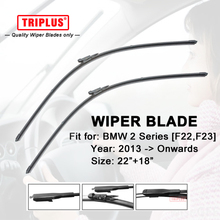 Wiper Blade for BMW 2 SERIES F22 F23 (2013-Onwards) 1set 22"+18",Flat Aero Beam Windscreen Wiper Frameless Soft Boneless Blades 2024 - buy cheap