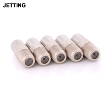 5pcs Aluminium Alloy F type Socket to Coax RF IEC Aerial Plug Male Adapter Twist On Connector 2024 - buy cheap