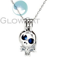 Christmas Gift Girl Doll Locket Pendant Beads Pearl Cage Perfume Diffuser Necklace 2024 - buy cheap