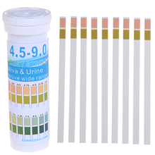 Tiras de teste de ph de saliva e urina, bandas indicadoras de teste de ph 1-14, faixa de teste de ph de 150-4.5, 9.0 peças 2024 - compre barato