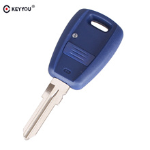 KEYYOU 10X 1 Button Uncut Blade Remote Car  Key Shell Case for Fiat Stilo Punto Seicento Flip Fob NO Chip GT15R blade 2024 - buy cheap