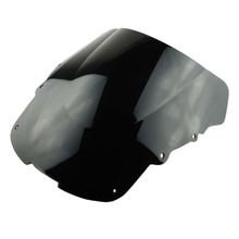 Protetor de tela para-brisa, preto, defletores de vento, escudo, bolha dupla, motocicleta, para honda cbr 1100xx 1996-2007 2024 - compre barato