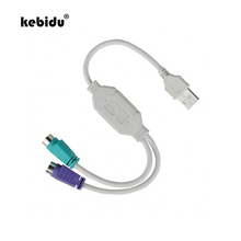 Адаптер kebidu USB папа-PS/2 для клавиатуры, мыши, USB-порта 2024 - купить недорого