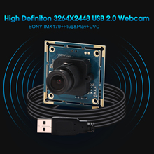 HD Mjpeg YuY2 8mp 3264X2448 digital Sony (1/3 2 '') IMX179 sensor mini cámara web usb módulo de la cámara para Windows \ Android \ Linux \ Mac OS 2024 - compra barato