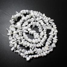 wholesale howlite white turquoises Natural stone For Jewelry Making diy Material 5-8mm Freeform Gravel Loose Beads  Strand 34" 2024 - buy cheap