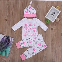 3Pcs Baby Clothes 2018 New Arrival Summer Newborn Kids Infant Baby Girls Clothes Romper Jumpsuit +Pants Outfit Set 0-24M 2024 - buy cheap