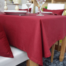 Europe Minimalist Pure Red Christmas Tablecloth Table Cover Table Cloth Tableware Wedding Party Restaurant Banquet Home Textile 2024 - buy cheap