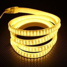 276Leds/m SMD 2835 220V LED Strip High bright Threw Row Dimmable Waterproof LED Tape Light White / Warm White Decoration Lights 2024 - buy cheap