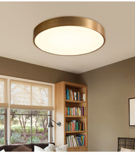 Luminária de teto em ferro dourada, crcular, moderna, de luxo, para sala de estar, quarto, corredores e corredor 2024 - compre barato