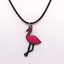 Модное Очаровательное ожерелье с подвеской, креативное ожерелье с фламинго, милый Рождественский подарок для девочки 2024 - купить недорого