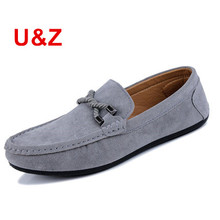 Genuine Suede Leather Men's slip on Loafers Black/Navy/Grey,Casual male driving Shoes hot Moccasin men boat shoes tassel Loafers 2024 - buy cheap