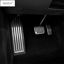 Lapetus Accessories For Tesla Model 3 2018 2019 2020 2021 Left Foot Pedal Rest Footrest Plate Protector Bezel Molding Cover Trim 2024 - buy cheap